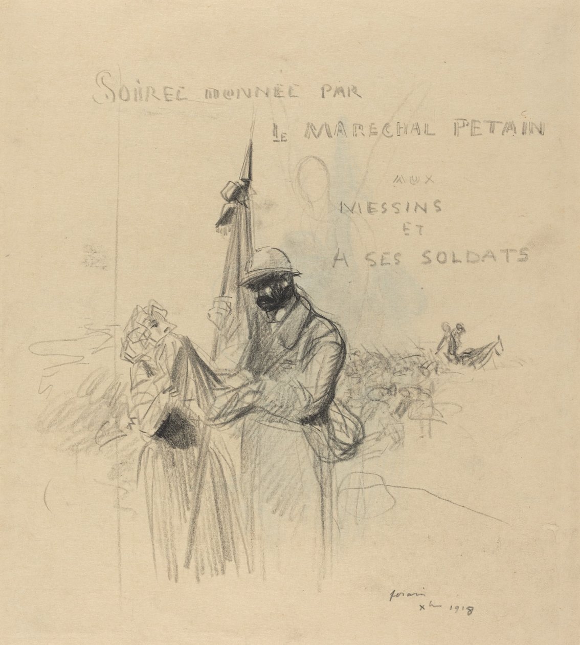 Bayrağın Öpücüğü by Jean Louis Forain