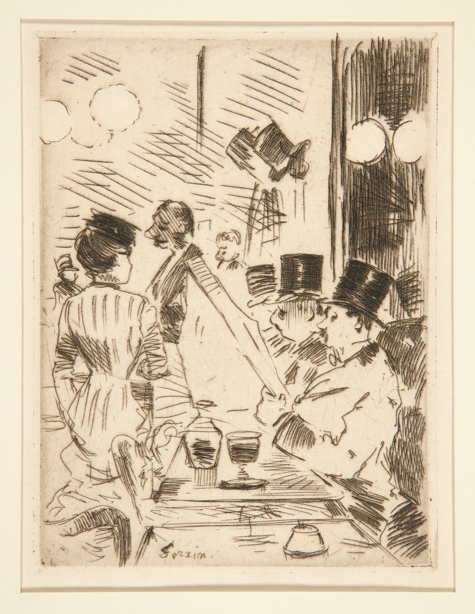 Yeni Atina'nın kafesi by Jean Louis Forain
