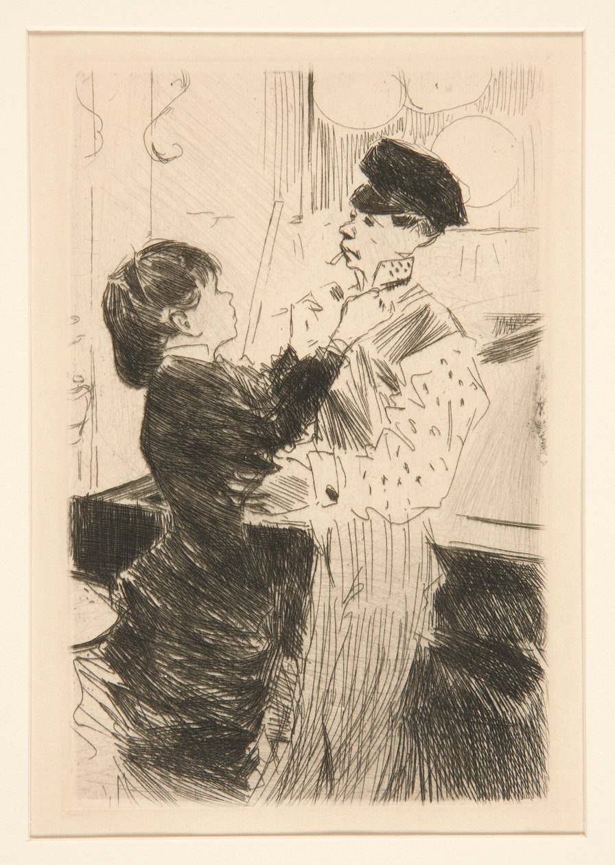Kravatın Düğümlenmesi by Jean Louis Forain