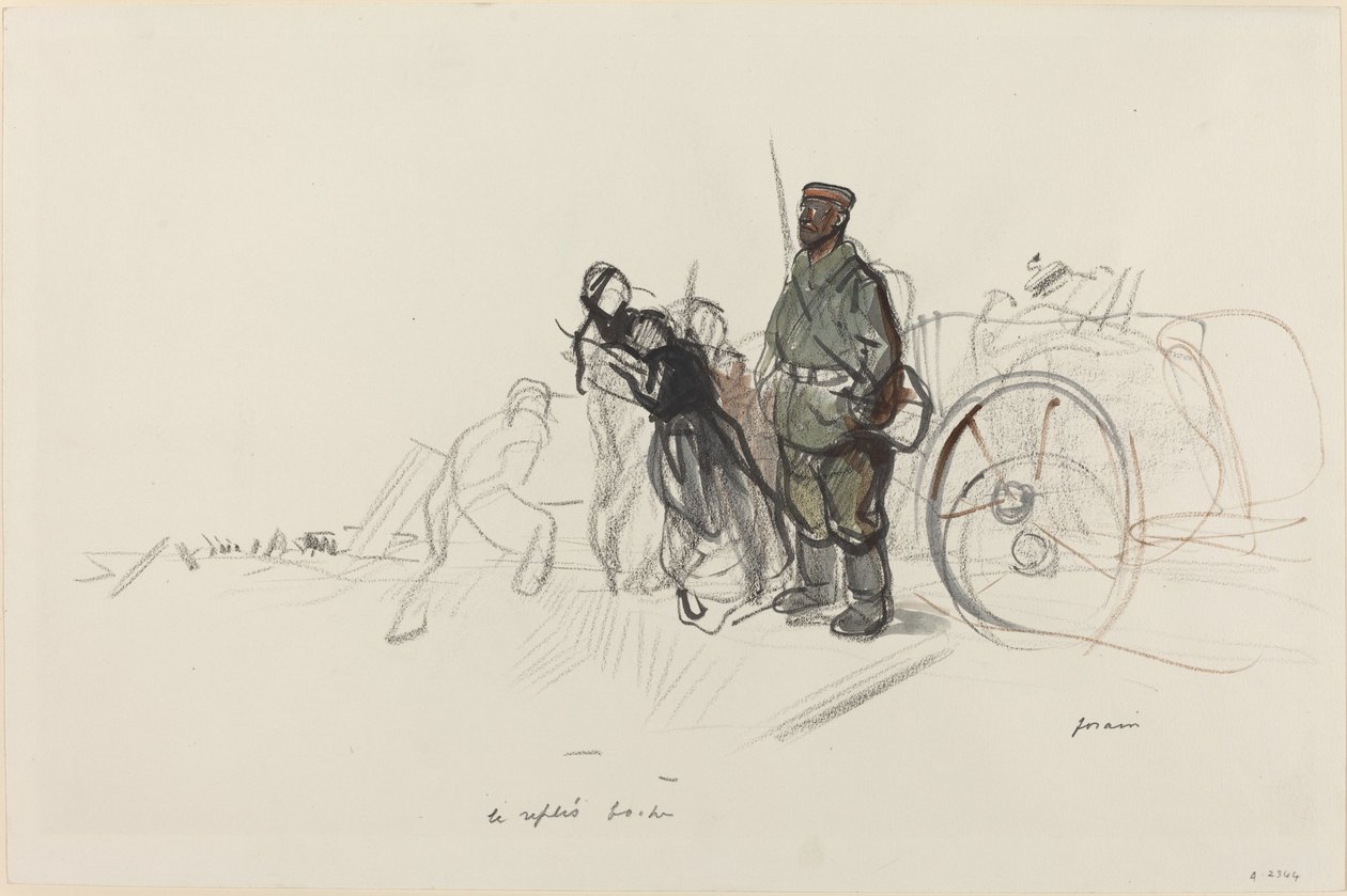 boche kıvrımı by Jean Louis Forain