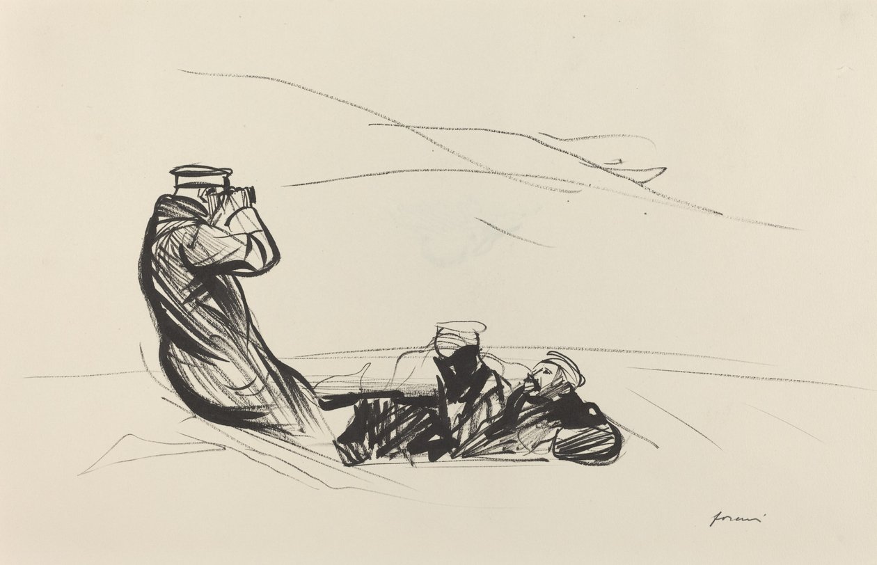 Düşmanı Aramak, c. 19141919. by Jean Louis Forain