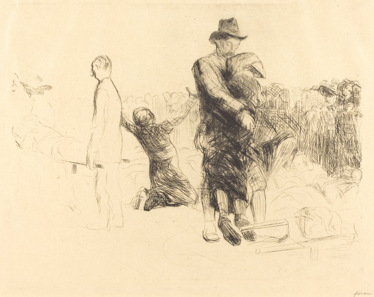 Lourdes, Felçlilerin Nakli by Jean Louis Forain