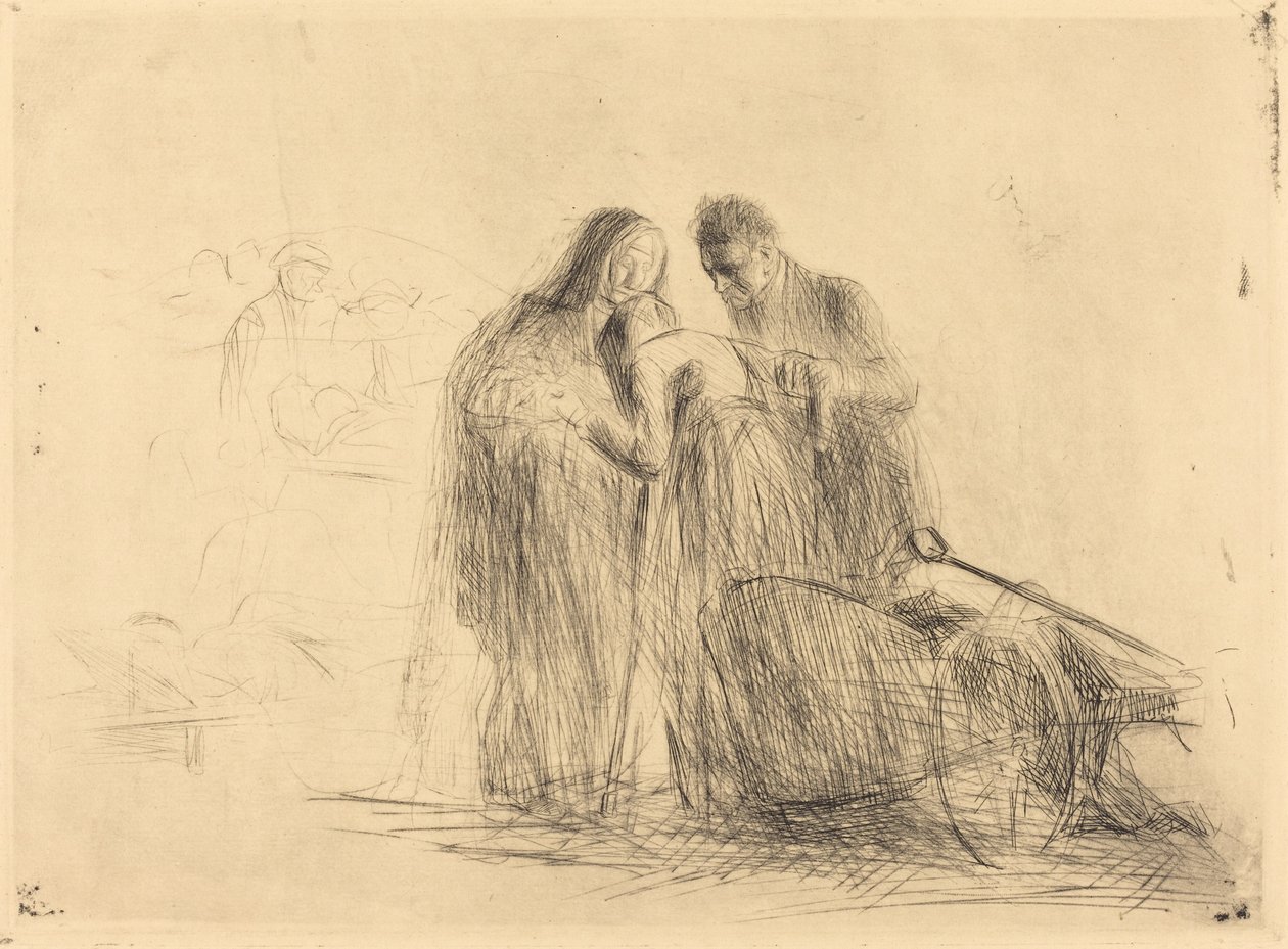 Lourdes, Felçli (ikinci plaka) by Jean Louis Forain