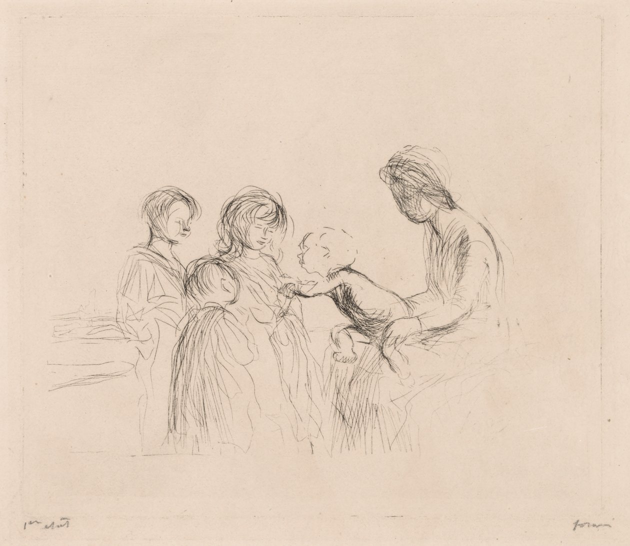Madonna ve Çocuklar by Jean Louis Forain