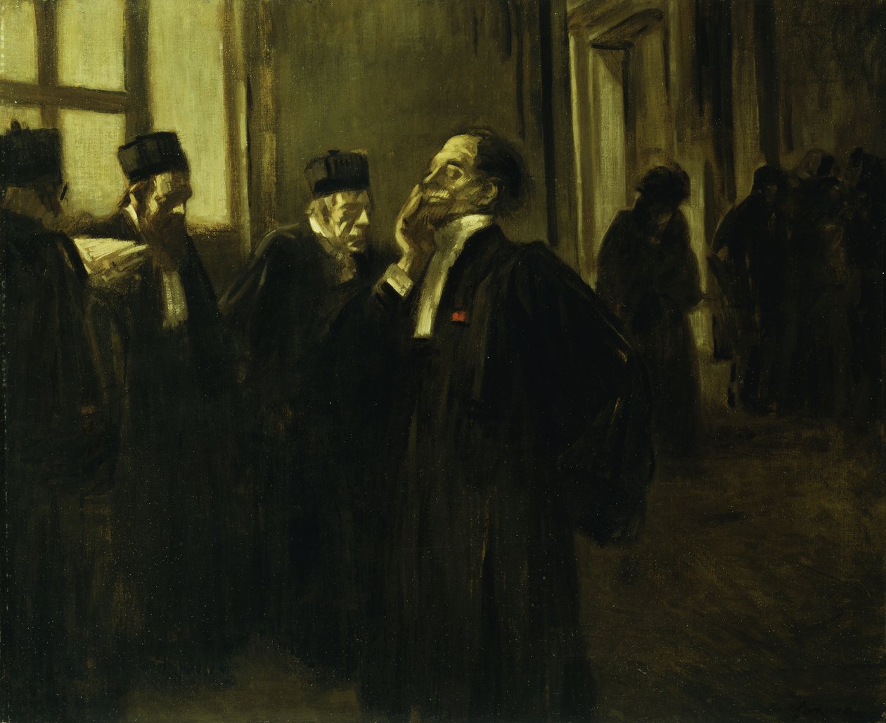 Saray Koridoru Sahnesi; Saraydaki Koridor Sahnesi, 1905 dolayları by Jean Louis Forain