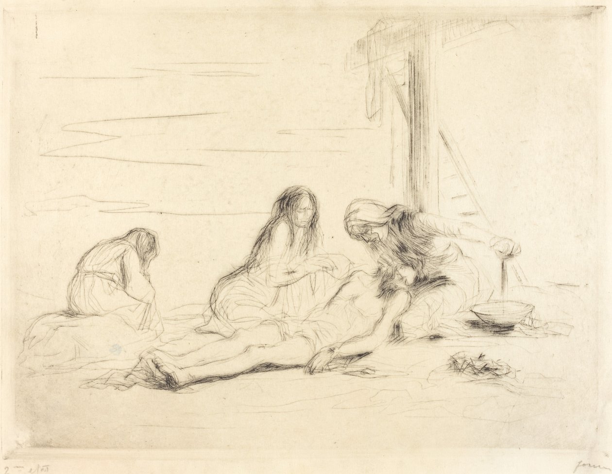Pieta (birinci tabak) by Jean Louis Forain