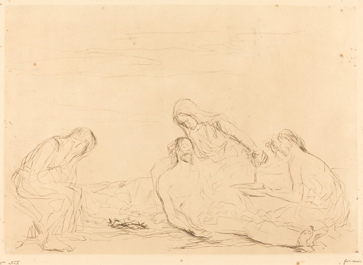 Pieta (üçüncü tabak) by Jean Louis Forain