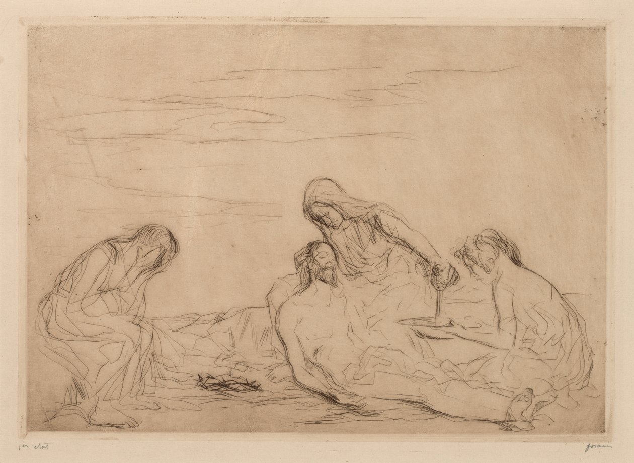 Pieta (üçüncü tabak) by Jean Louis Forain