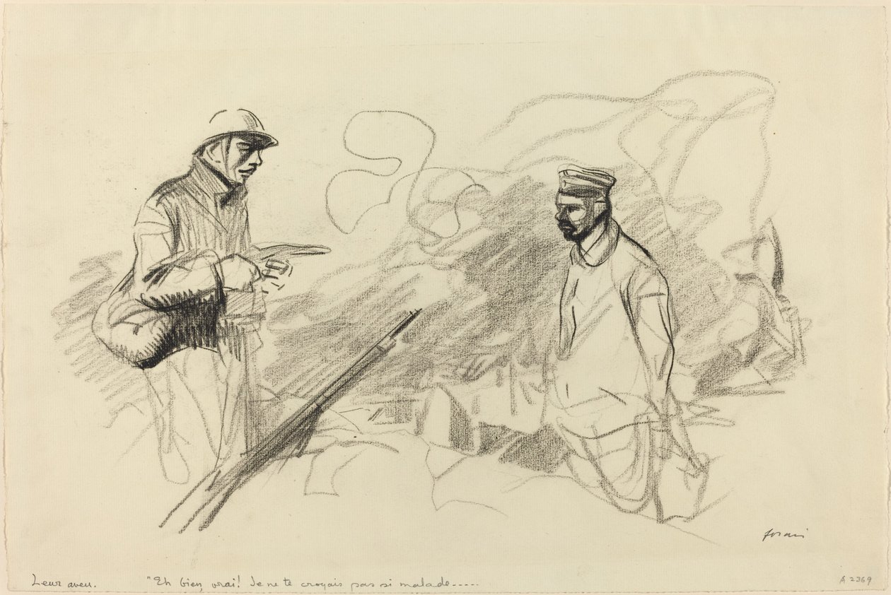 Poilu Alman Askerini Tanıdı by Jean Louis Forain