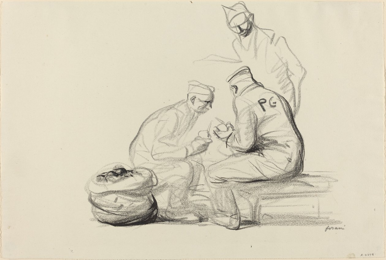 Poilu ve Alman Mahkumlar by Jean Louis Forain