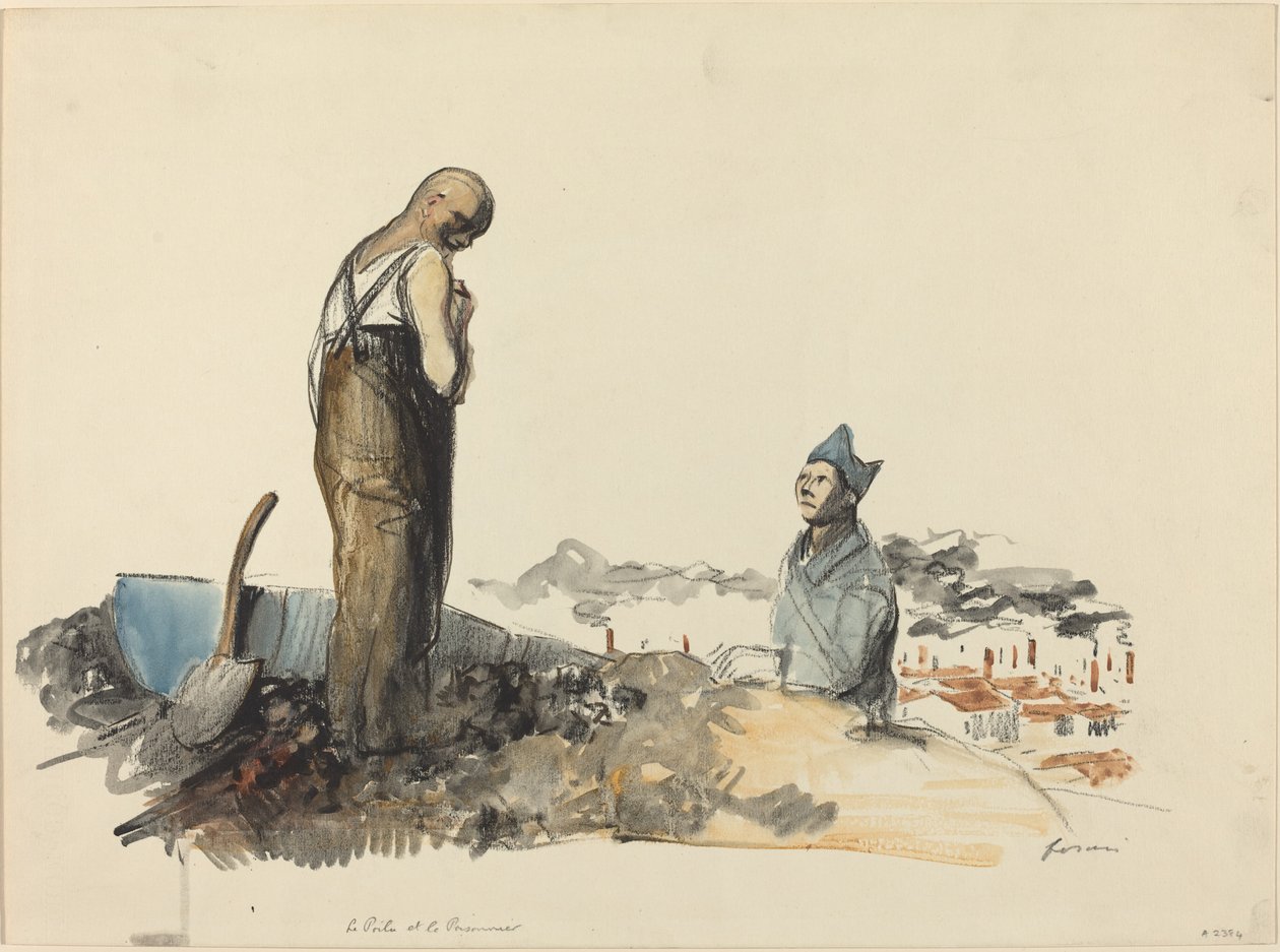 Kıllı ve Tutsak, c. 19141919. by Jean Louis Forain