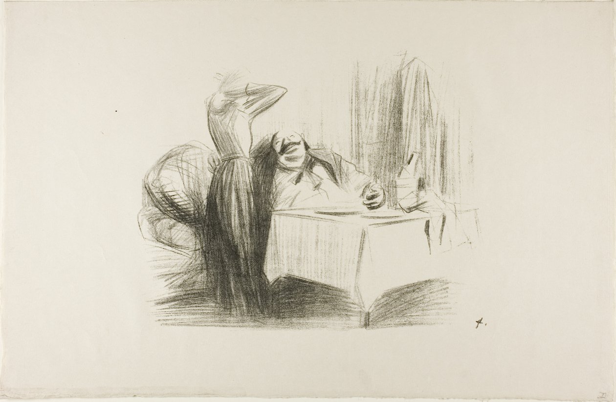 Özel Yemek Odası Sahnesi (yatay plaka) by Jean Louis Forain