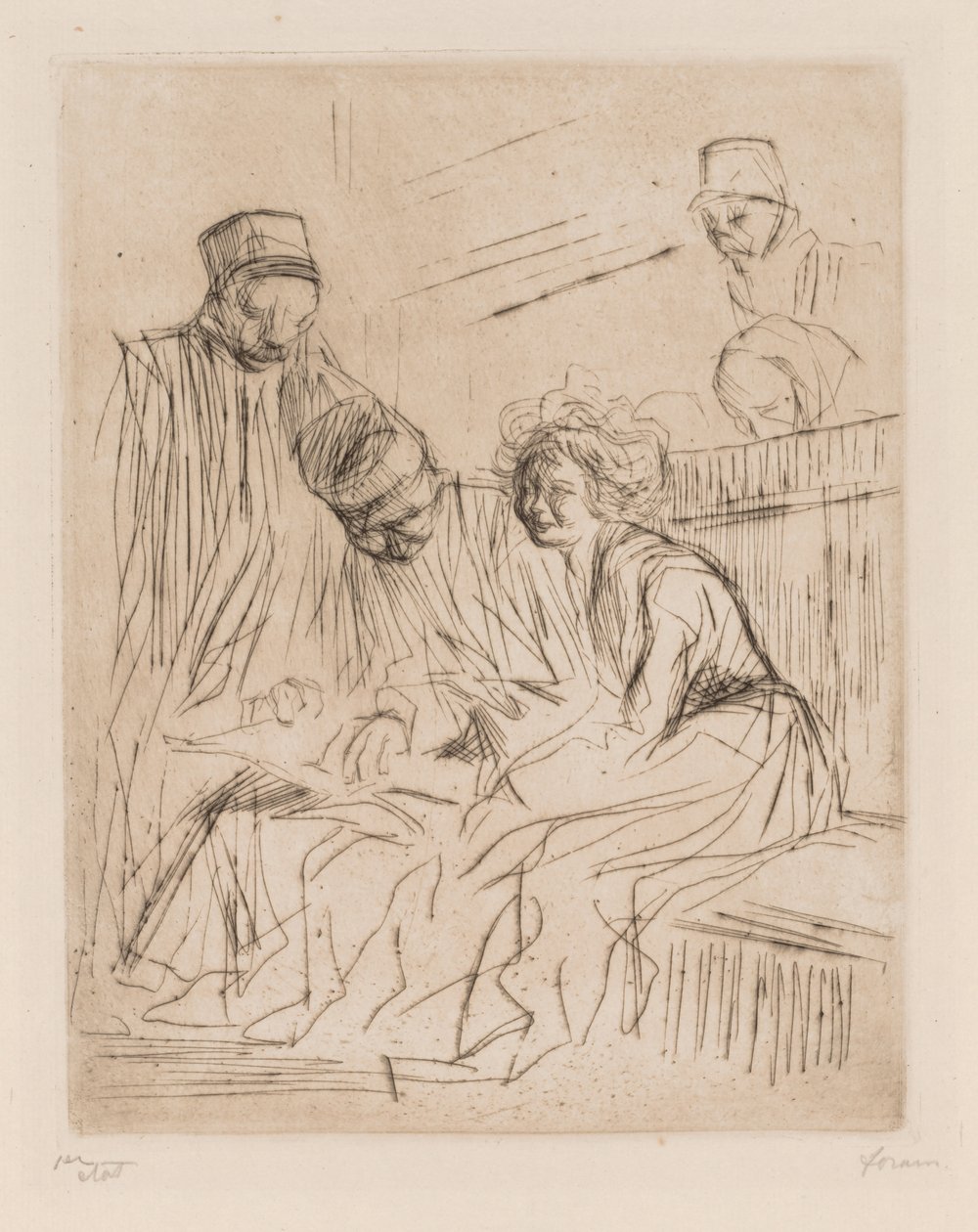 Avukat Dosyasının Okunması. by Jean Louis Forain