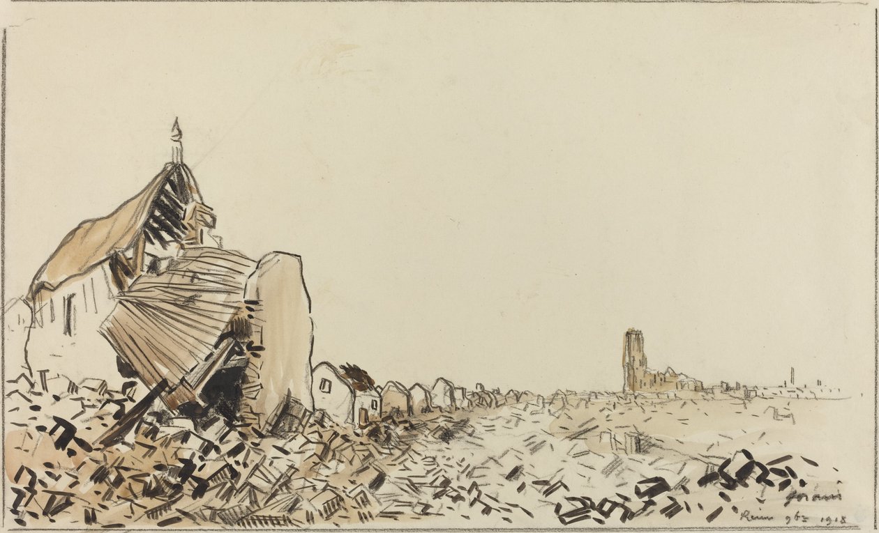 Reims 9ber 1918 by Jean Louis Forain