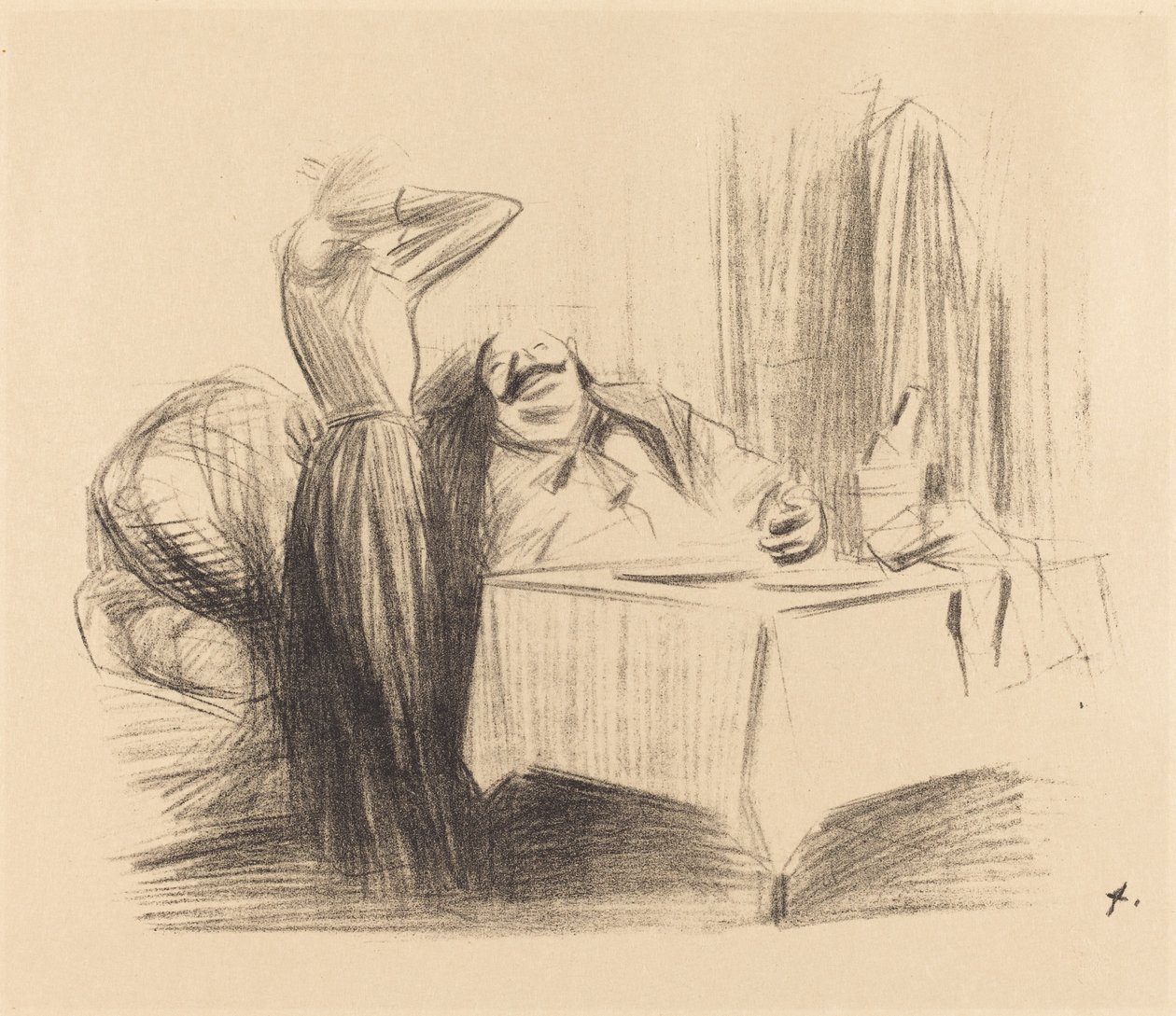 Özel Odada Sahne (yatay plaka) by Jean Louis Forain