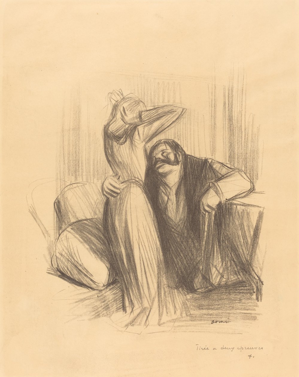 Özel Odada Sahne (dikey plaka) by Jean Louis Forain
