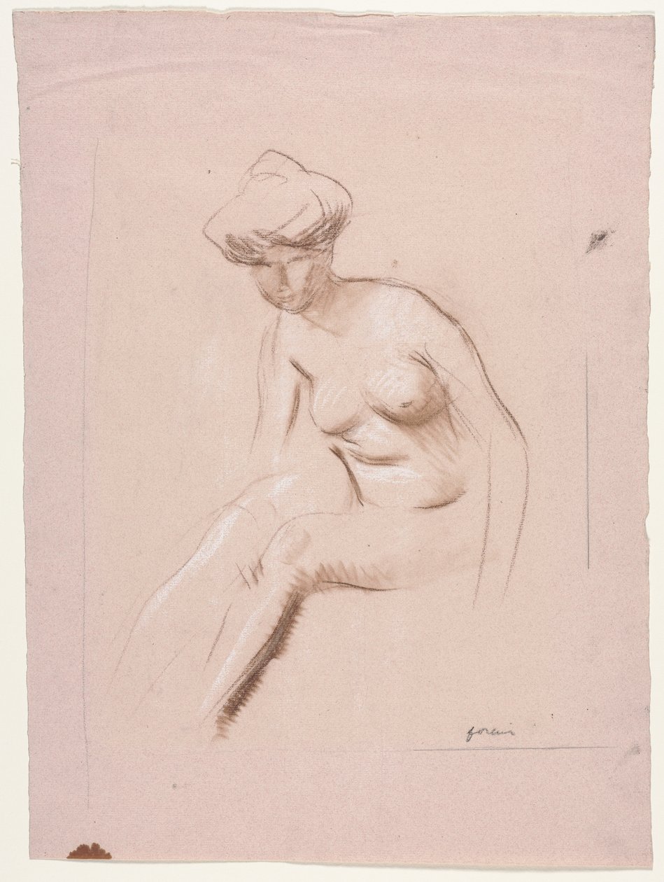 Oturan Çıplak, 1800