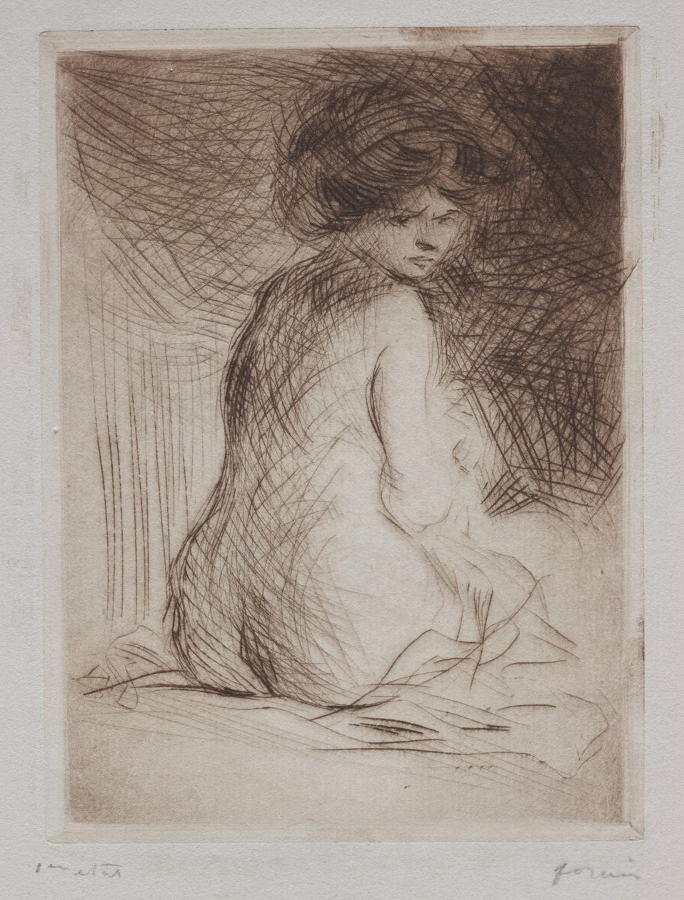 Seattd Arkadan Çıplak Kadın by Jean Louis Forain