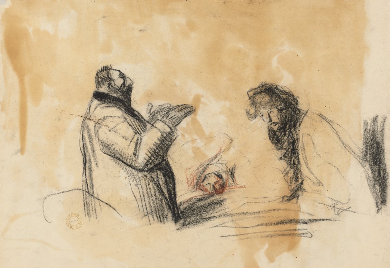 Hastanede Kroki (verso) by Jean Louis Forain