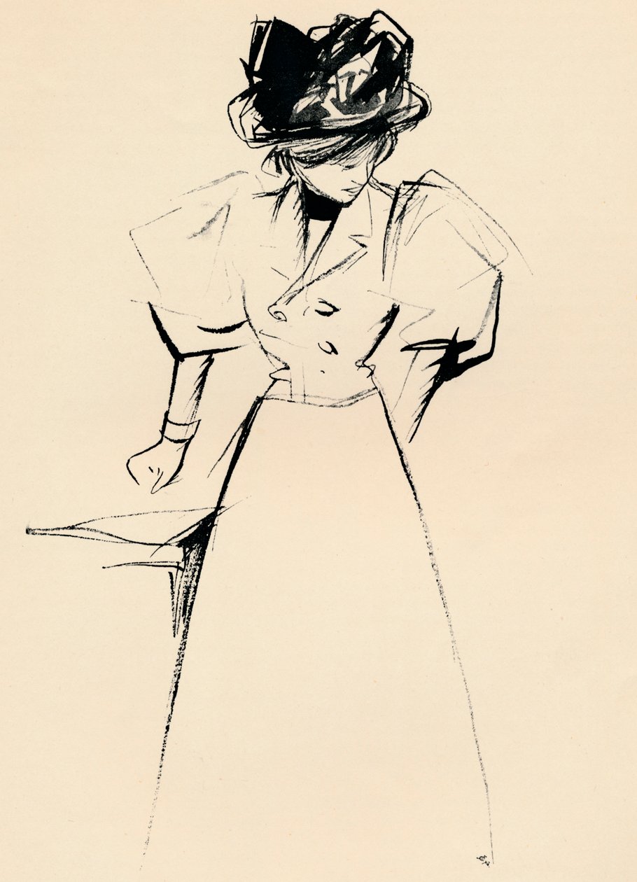 Forain, c1898 tarafından Hint Mürekkebi Çalışması by Jean Louis Forain