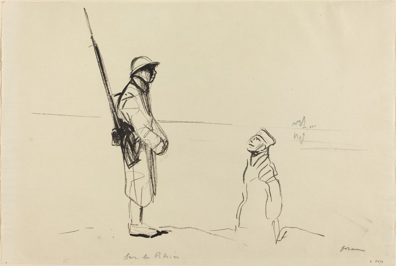 Ren Nehri üzerinde, c. 19141919. by Jean Louis Forain