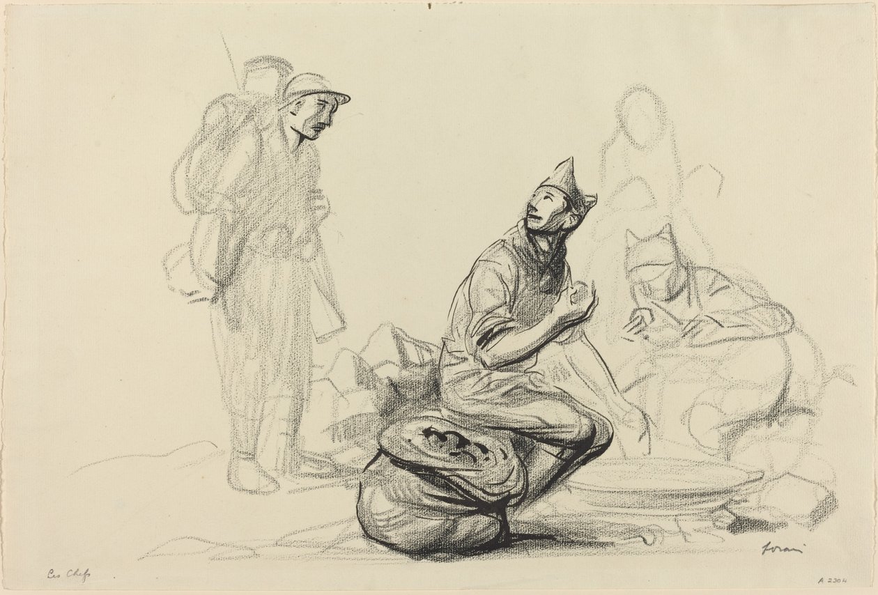 Şefler, c. 19141919. by Jean Louis Forain