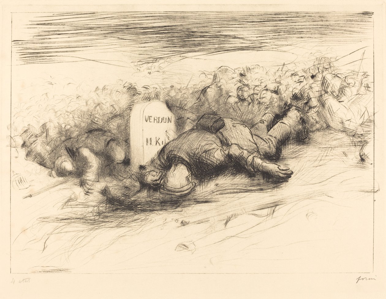Son - Verdun by Jean Louis Forain