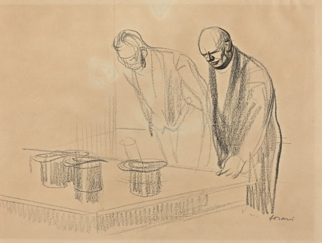 Müttefiklerin Şapkaları [recto], c. 19141919. by Jean Louis Forain