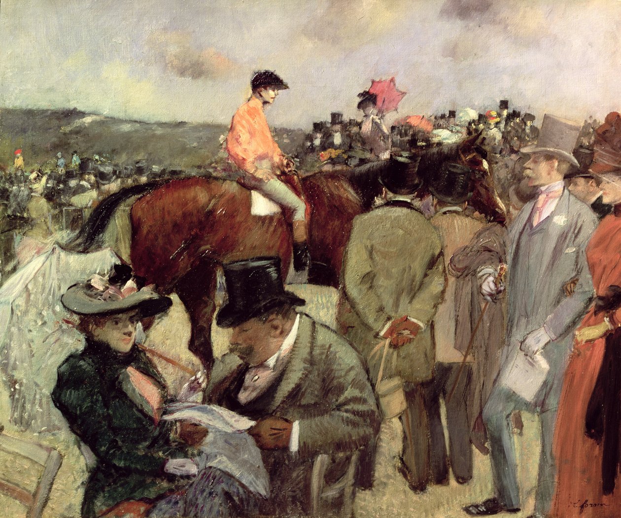 At Yarışı, 1890 dolayları by Jean Louis Forain