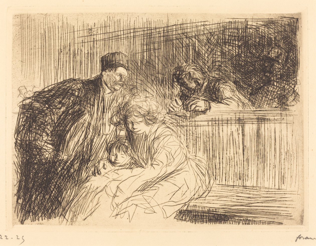 Tutukluyla Konuşan Avukat (ikinci plaka) by Jean Louis Forain