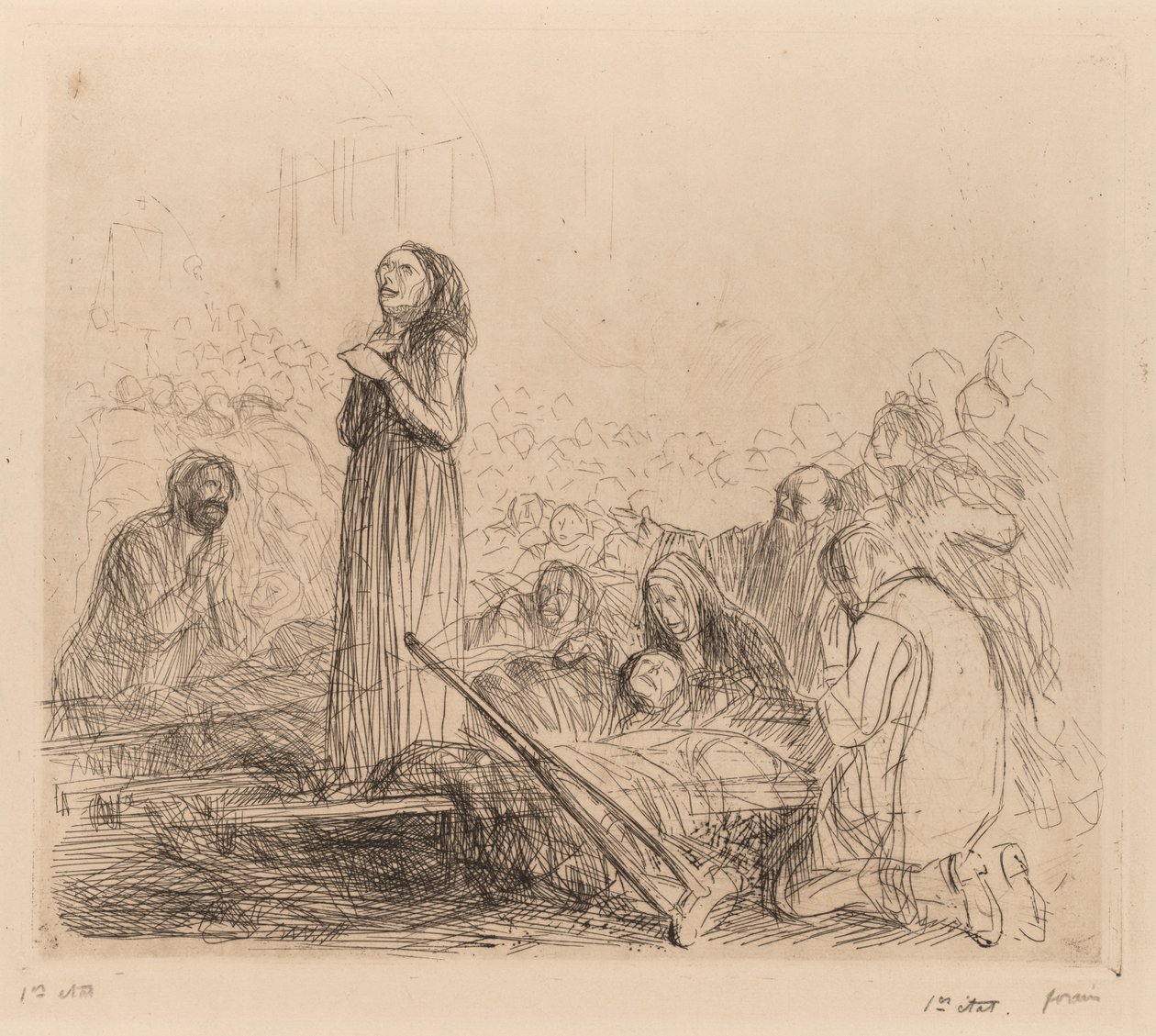 Kutsal Ayin öncesi Mucize by Jean Louis Forain