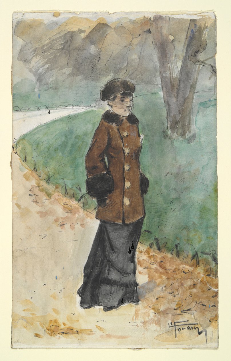 yürüyen kadın by Jean Louis Forain