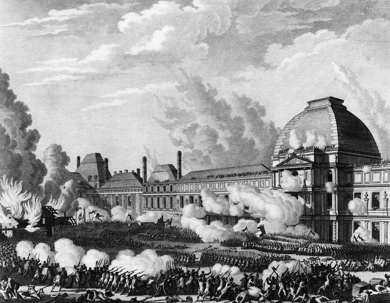 Fransız Devrimi: 10 Ağustos by Jean Louis II (after) Prieur