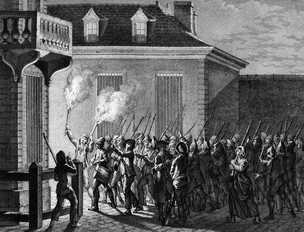 Fransız Devrimi: 12-13 Temmuz 1789 gecesi halk tarafından Paris muhafızı. Prior