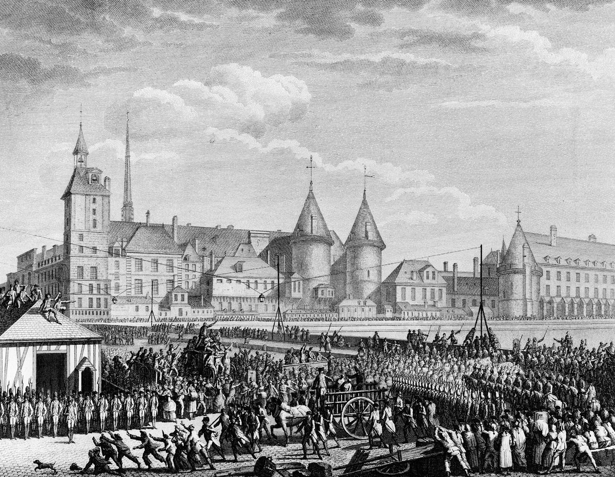 Fransız Devrimi: Agasse kardeşler 8 Şubat'ta işkence gördü by Jean Louis II (after) Prieur