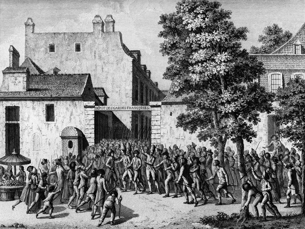 Fransız Devrimi: Fransız Muhafızları, albayları Monsieur du Chatelet