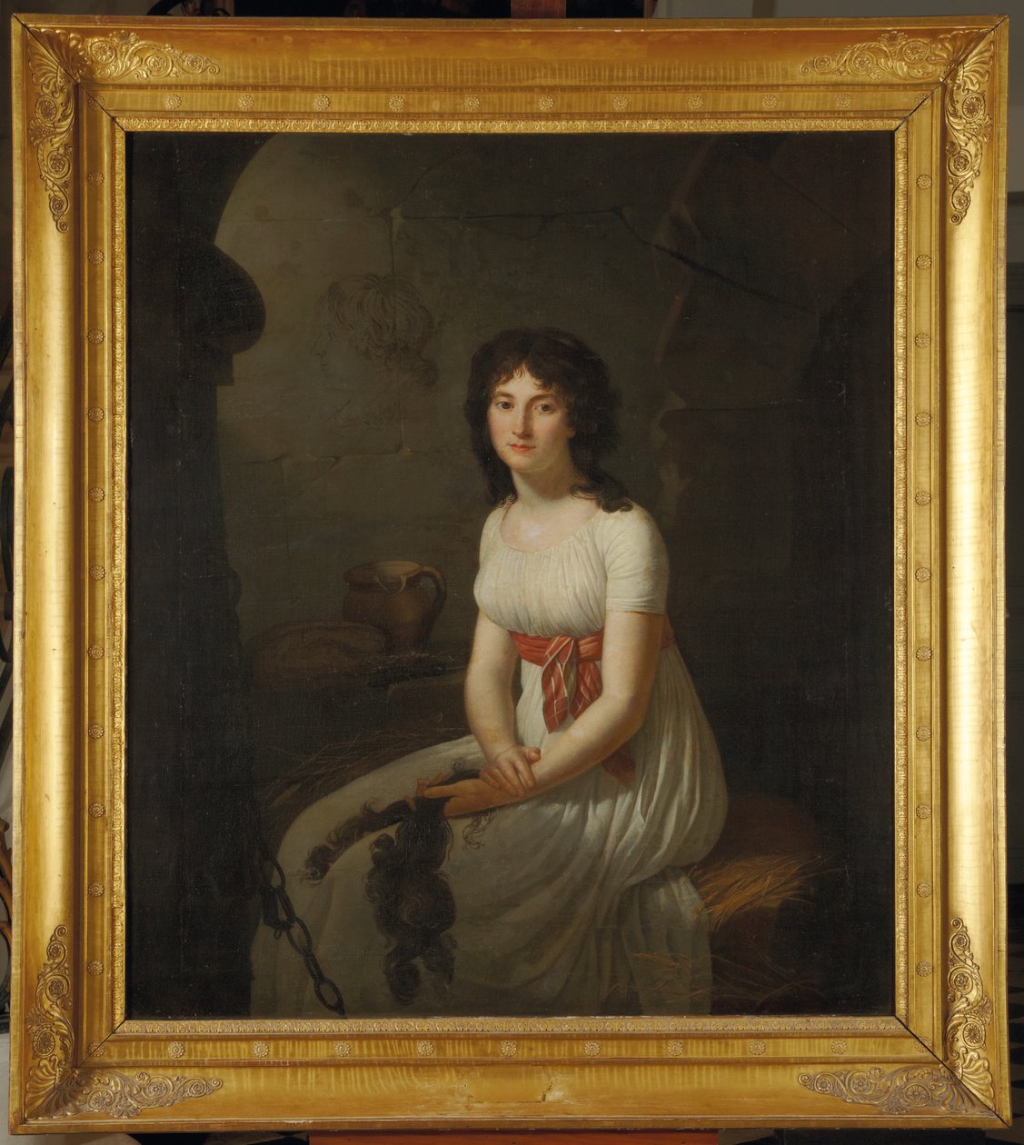 Vatandaş Tallien, La Force Hapishanesinde bir hücrede, saçını keserken, 1796 by Jean Louis Laneuville