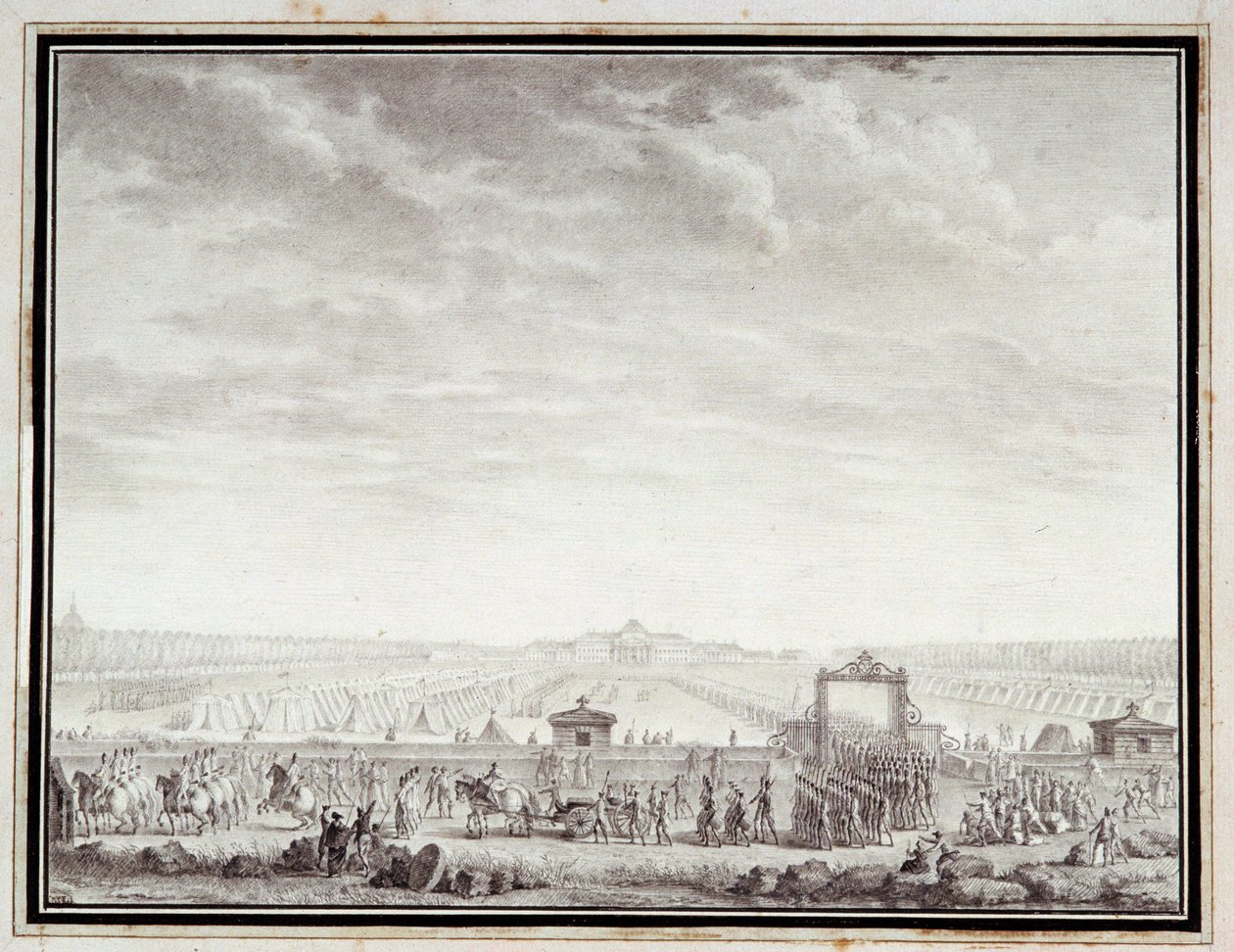 Fransız Devrimi: “” Les troupes du Champ-de-Mars, Place Louis XV