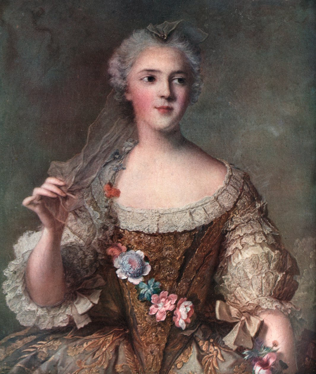 Madam Sophie, Louis XV'in kızı, 1909. by Jean-Marc Nattier
