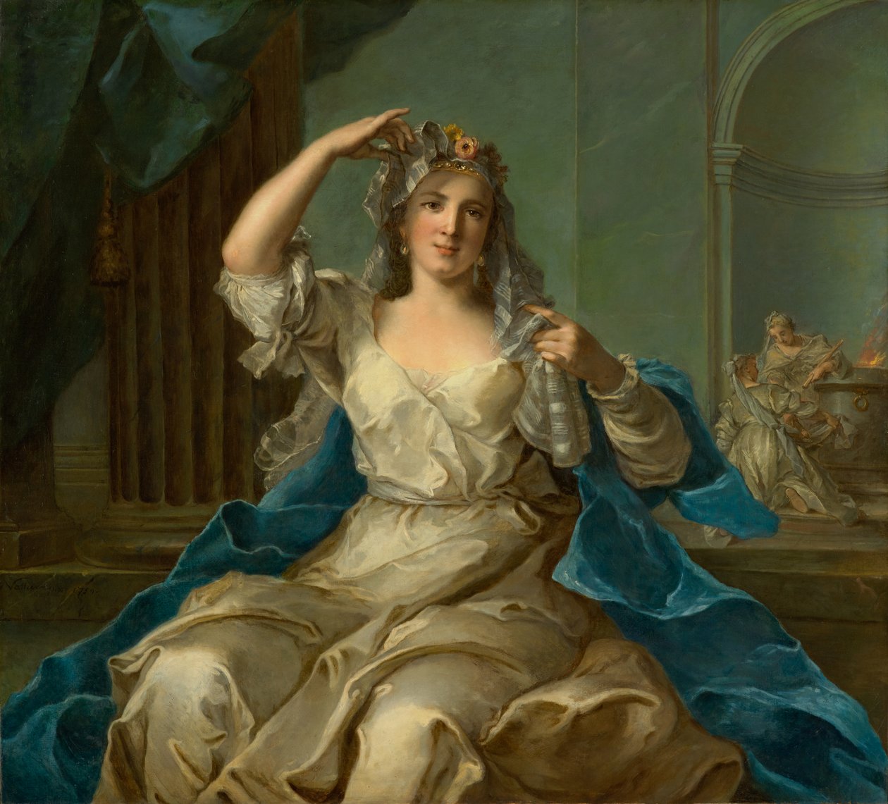 Bir Hanımefendinin Vestal Bakire Olarak Portresi, 1759 by Jean Marc Nattier