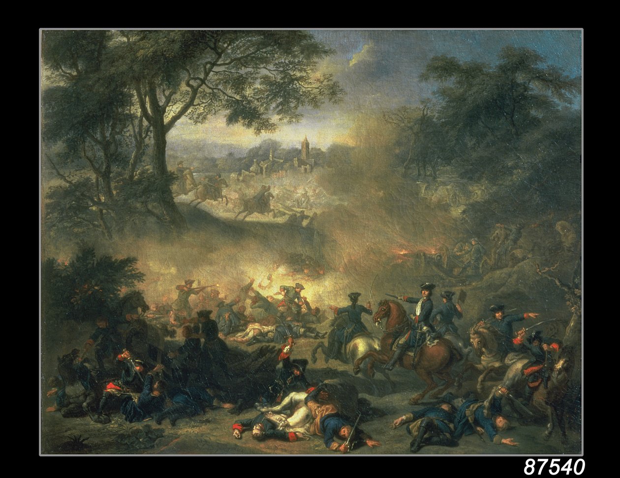The Battle of Poltava in 1709, 1717  by Jean Marc Nattier