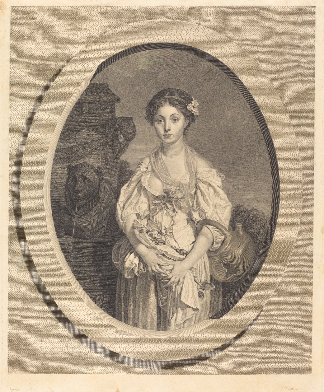kırık sürahi by Jean Massard after Jean Baptiste Greuze