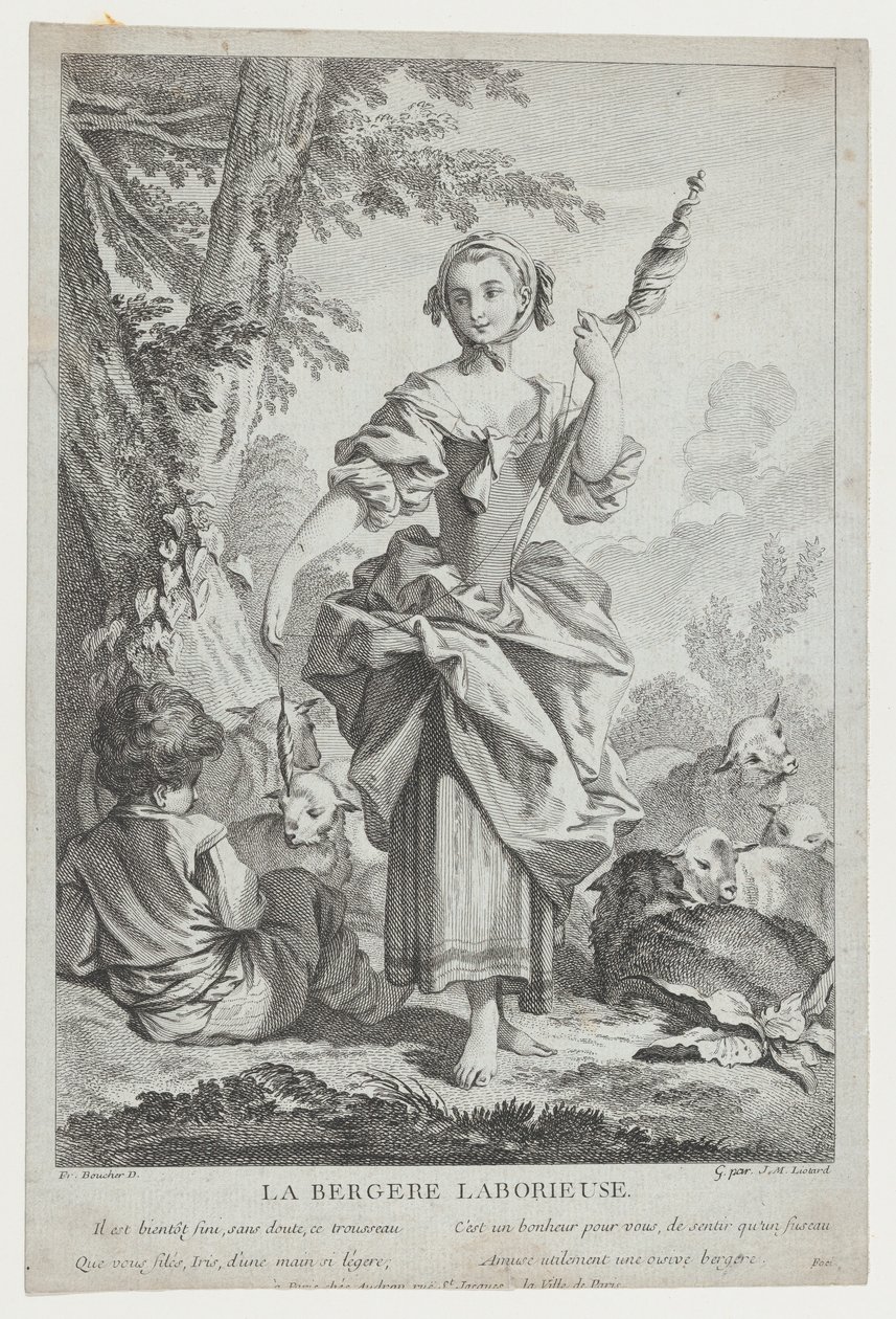 Çalışan Çoban, 18. yüzyıl. by Jean Michel Liotard
