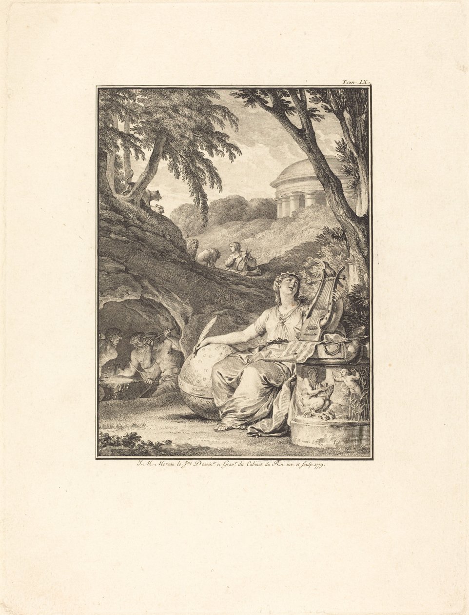 Frontispiece: Müzik Sözlüğü by Jean Michel Moreau