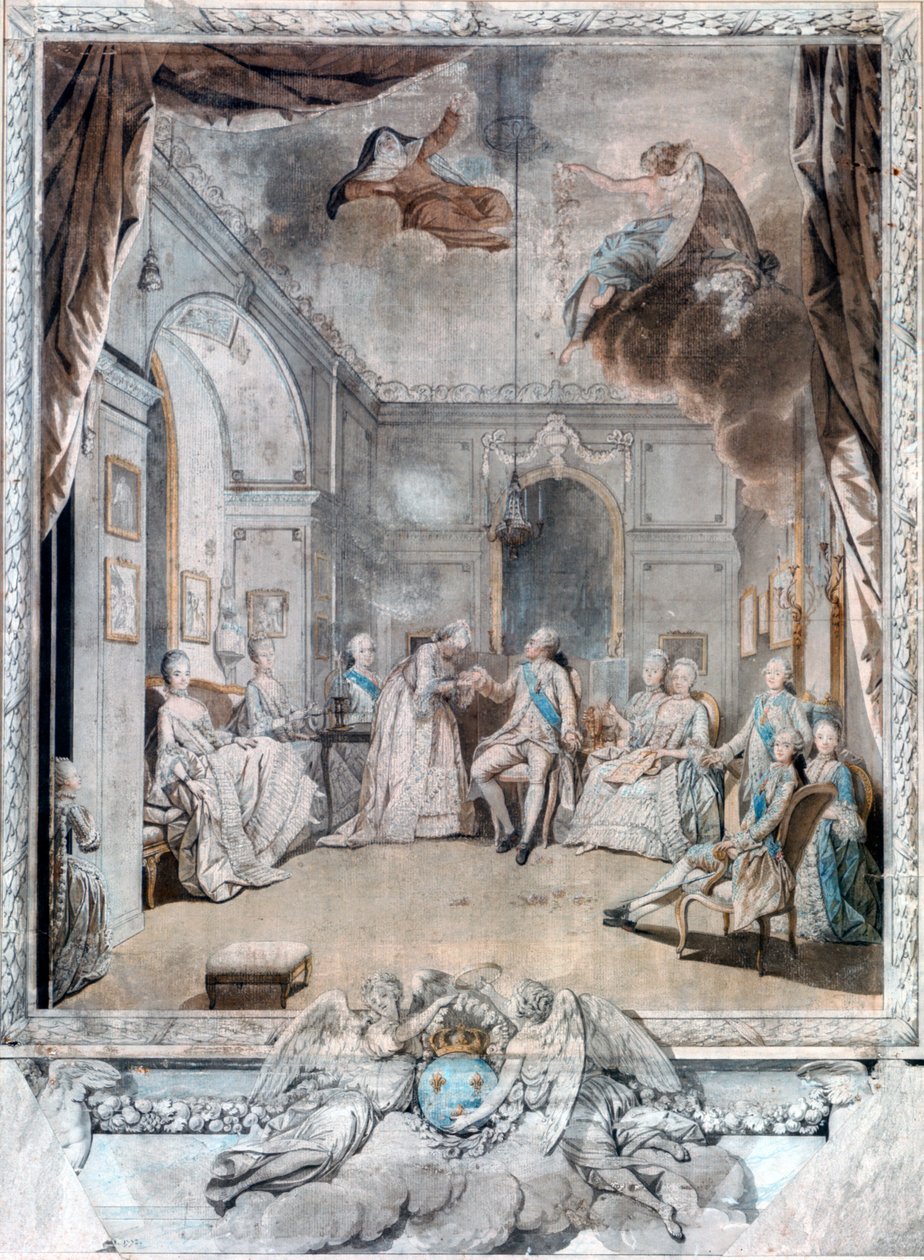 Madam Louise Oğluna Hoşça Kal diyor, 1772 by Jean Michel the Younger Moreau