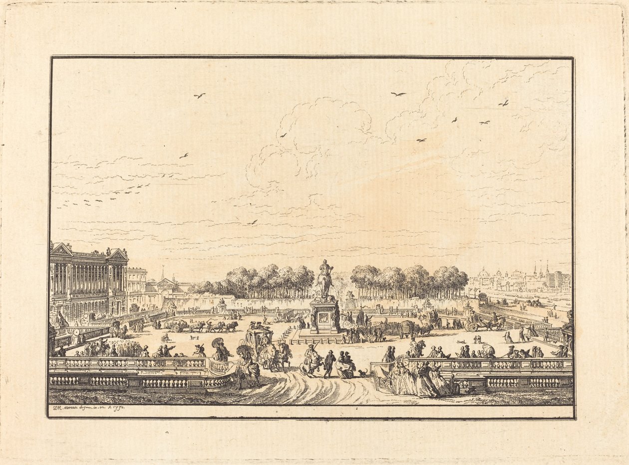 Louis XV Meydanı by Jean Michel Moreau