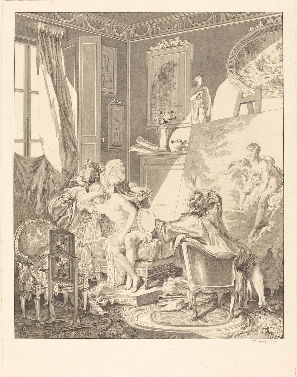 dürüst model by Jean Michel Moreau after Pierre Antoine Baudouin