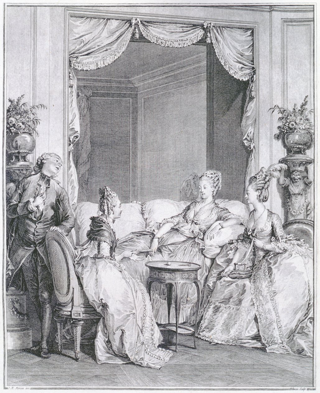 I.S. tarafından kazınmış iyi dostum, korkmayın. Helman (1743-1809) by Jean Michel the Younger Moreau