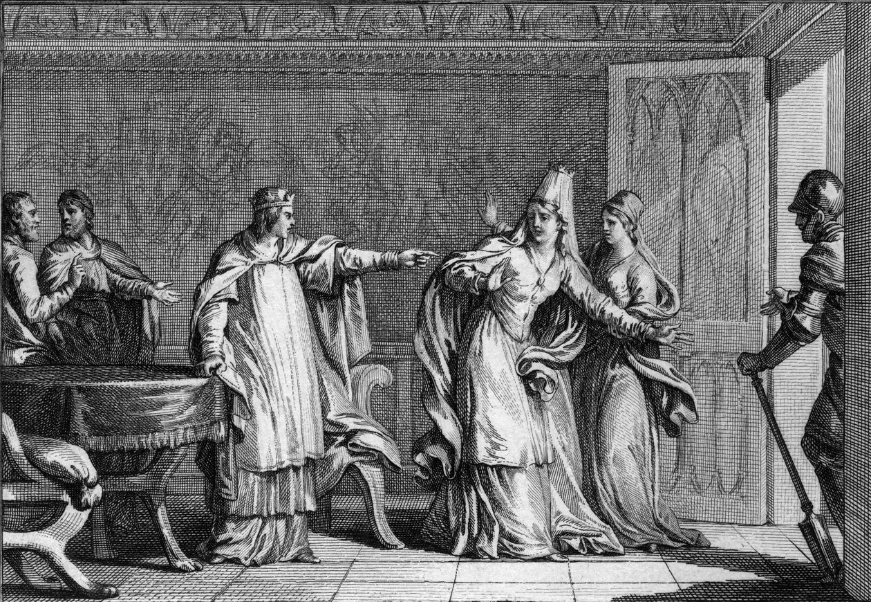 Frankların Kralı Louis V the Faineant (966-987), kocası Kral Lothaire