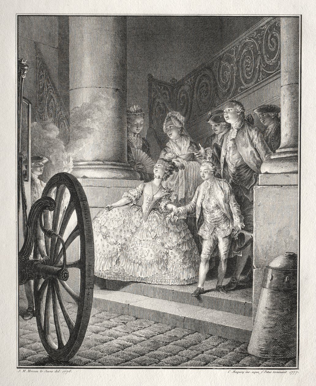 Restive of Breton: The Little Godparents by Jean Michel the Younger Moreau